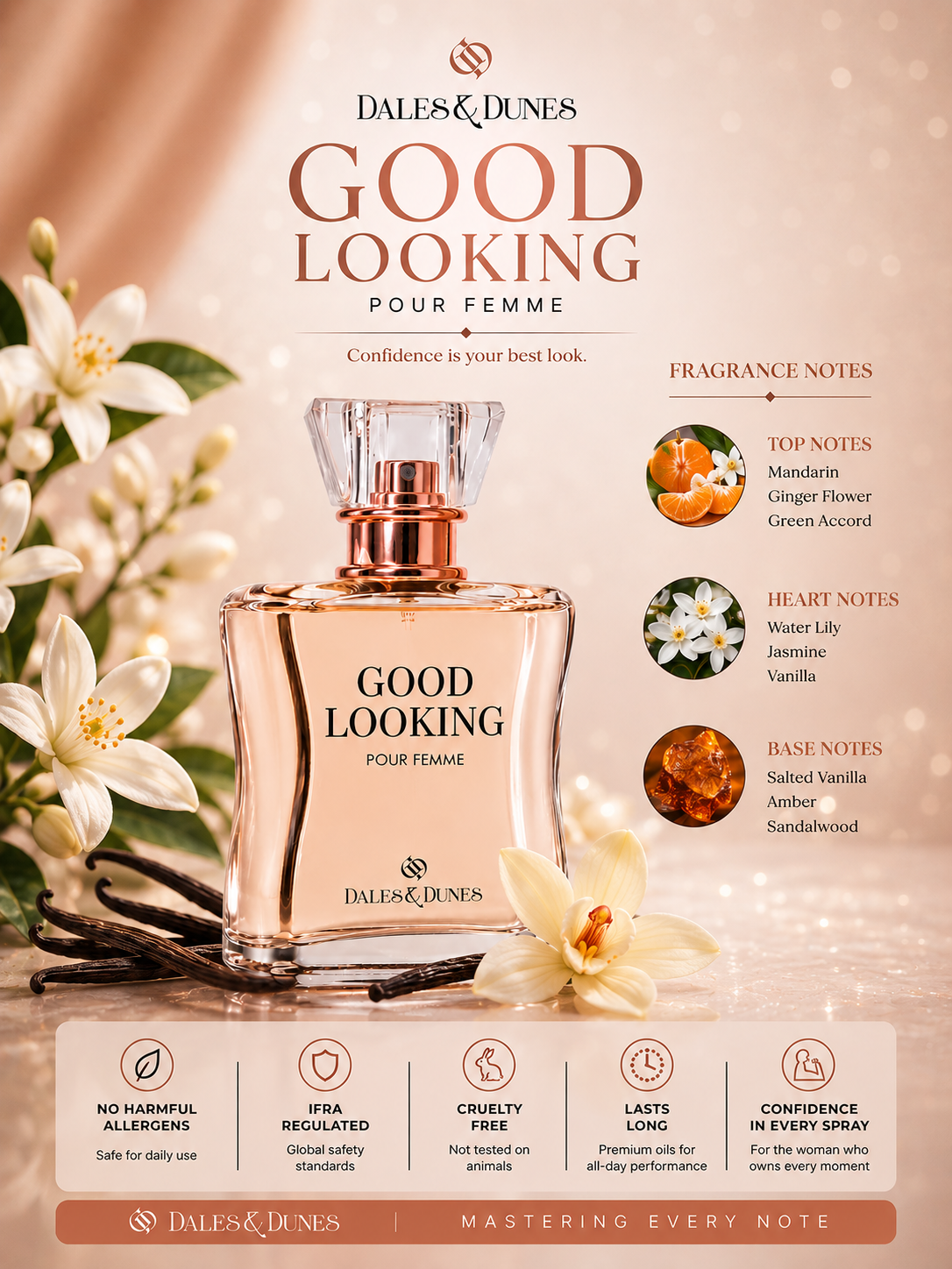 Dales & Dunes Elegant Collection Good Looking Eau De Parfum für Damen 100ml