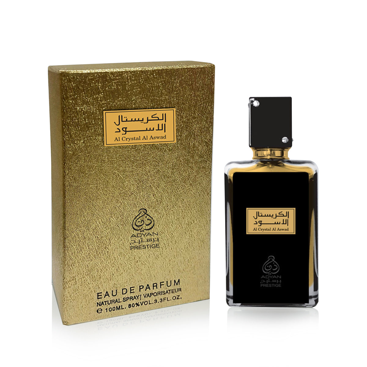 Adyan Prestige Al Crystal Al Aswad Eau De Parfum for Unisex 100ml
