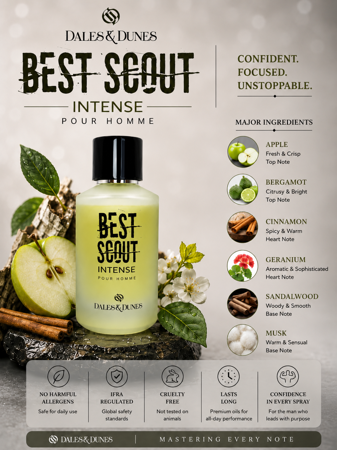 Dales & Dunes Elegant Collection Best Scout Eau De Parfum für Herren 100ml