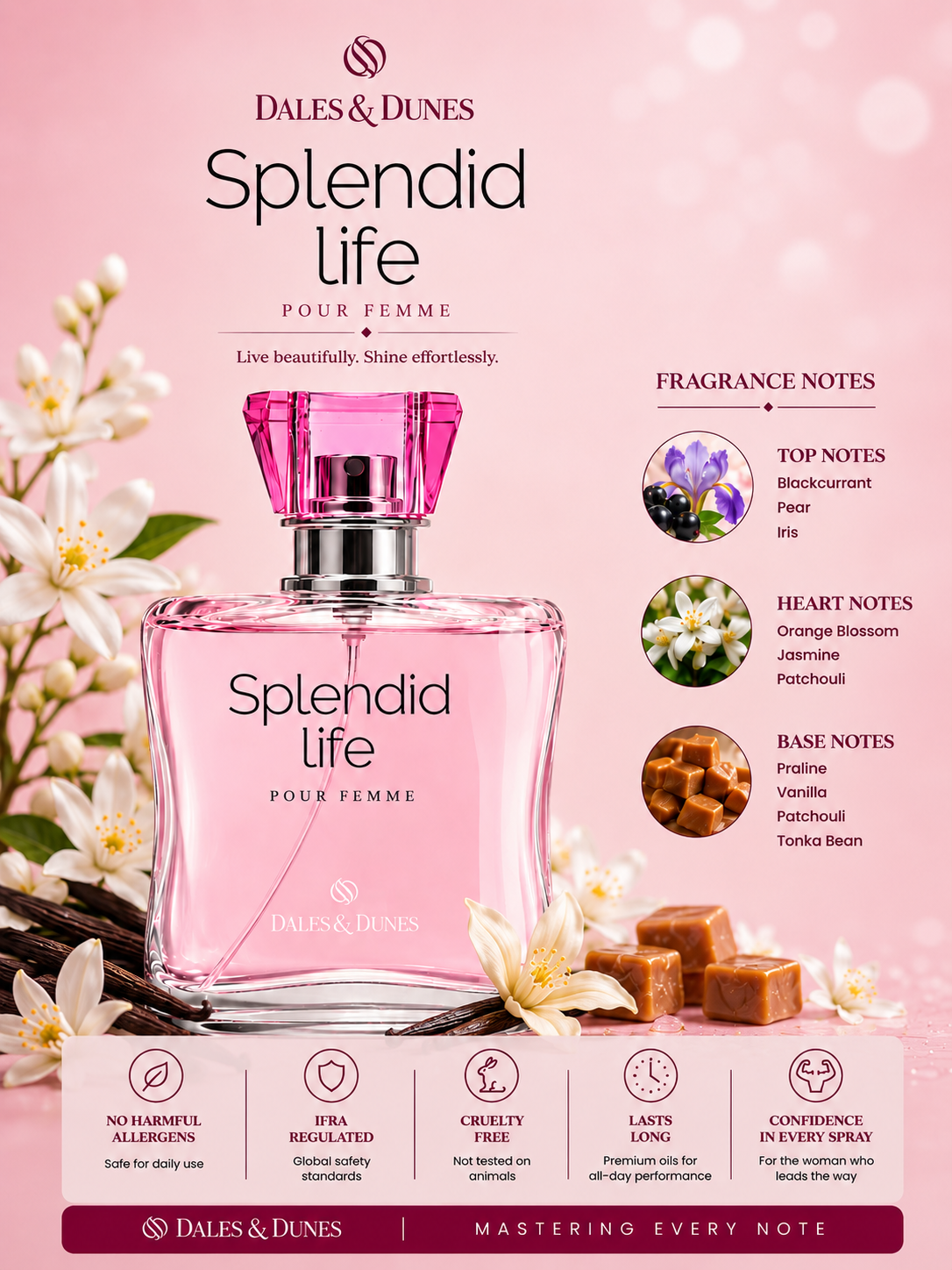 Dales & Dunes Elegant Collection Spendid Life Eau De Parfum für Damen 100ml